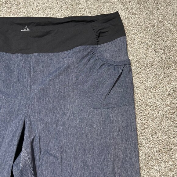 PrAna Womens Plus Size 3X Stretchy Heathered Gray Pull-On Pants With Pockets - Picture 3 of 11